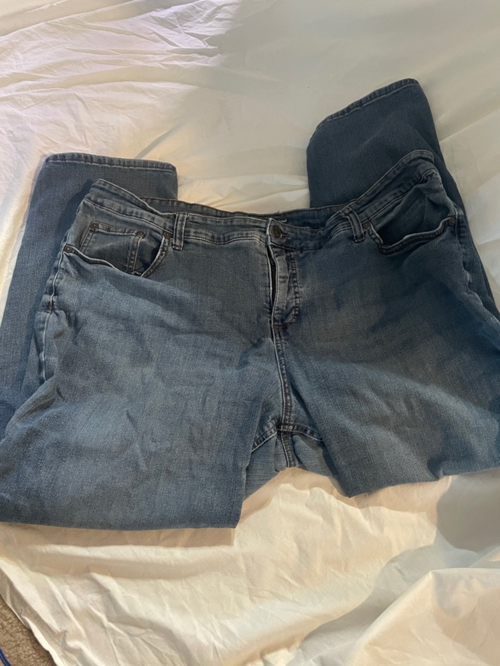 Classic Women's Blue Denim Jeans - Versatile Everyday Style